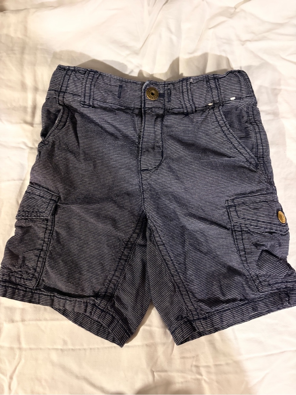 Gymboree Navy Pinstripe Cargo Shorts